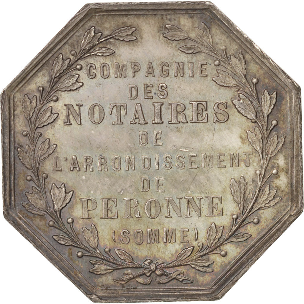 France, Jeton, Notary, SUP, Argent, Lerouge:326