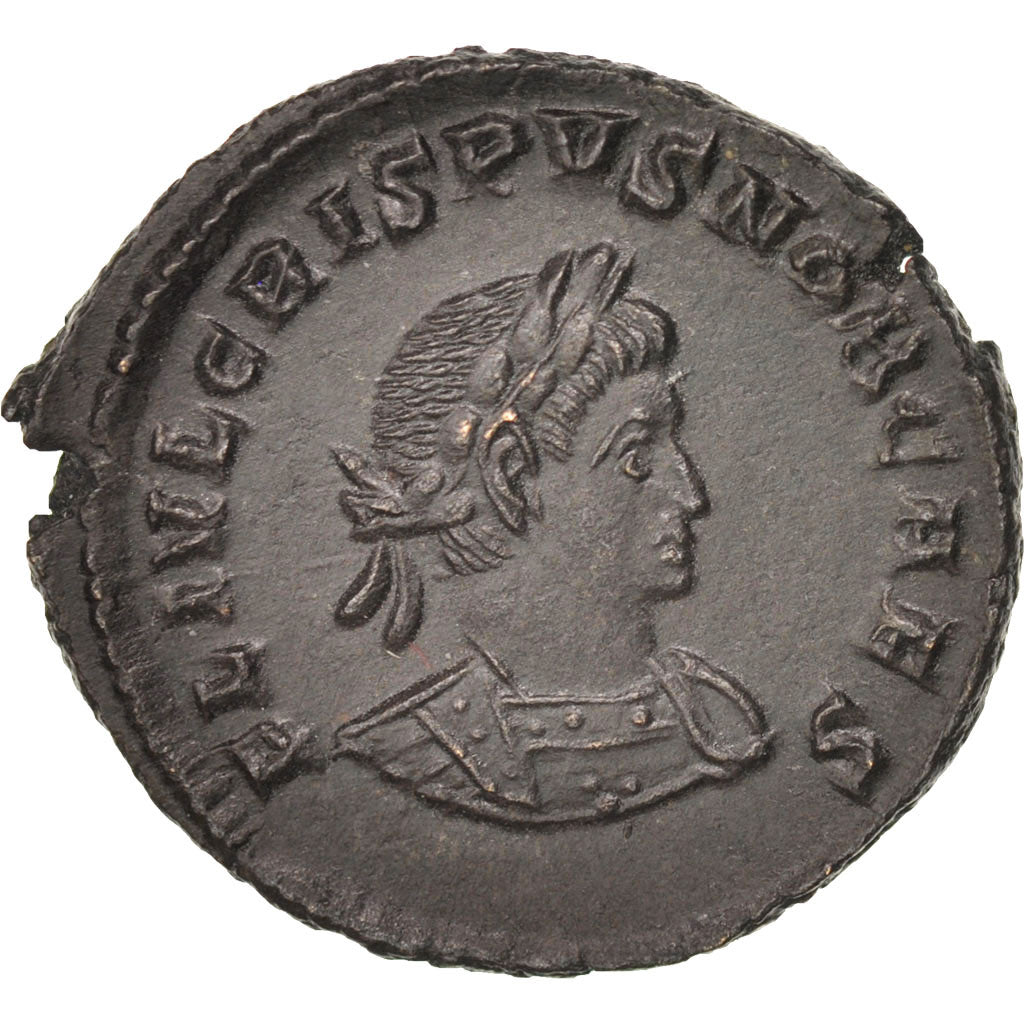 Crispus, Follis, 317, Trier, Rame, SPL, RIC:177
