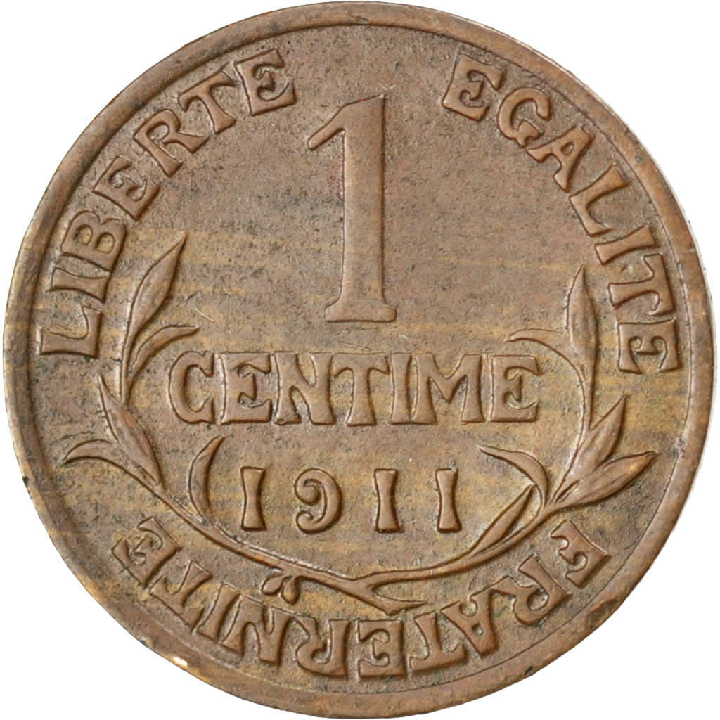 Moneda, Francia, Dupuis, Centime, 1911, MBC, Bronce, KM:840, Gadoury:90