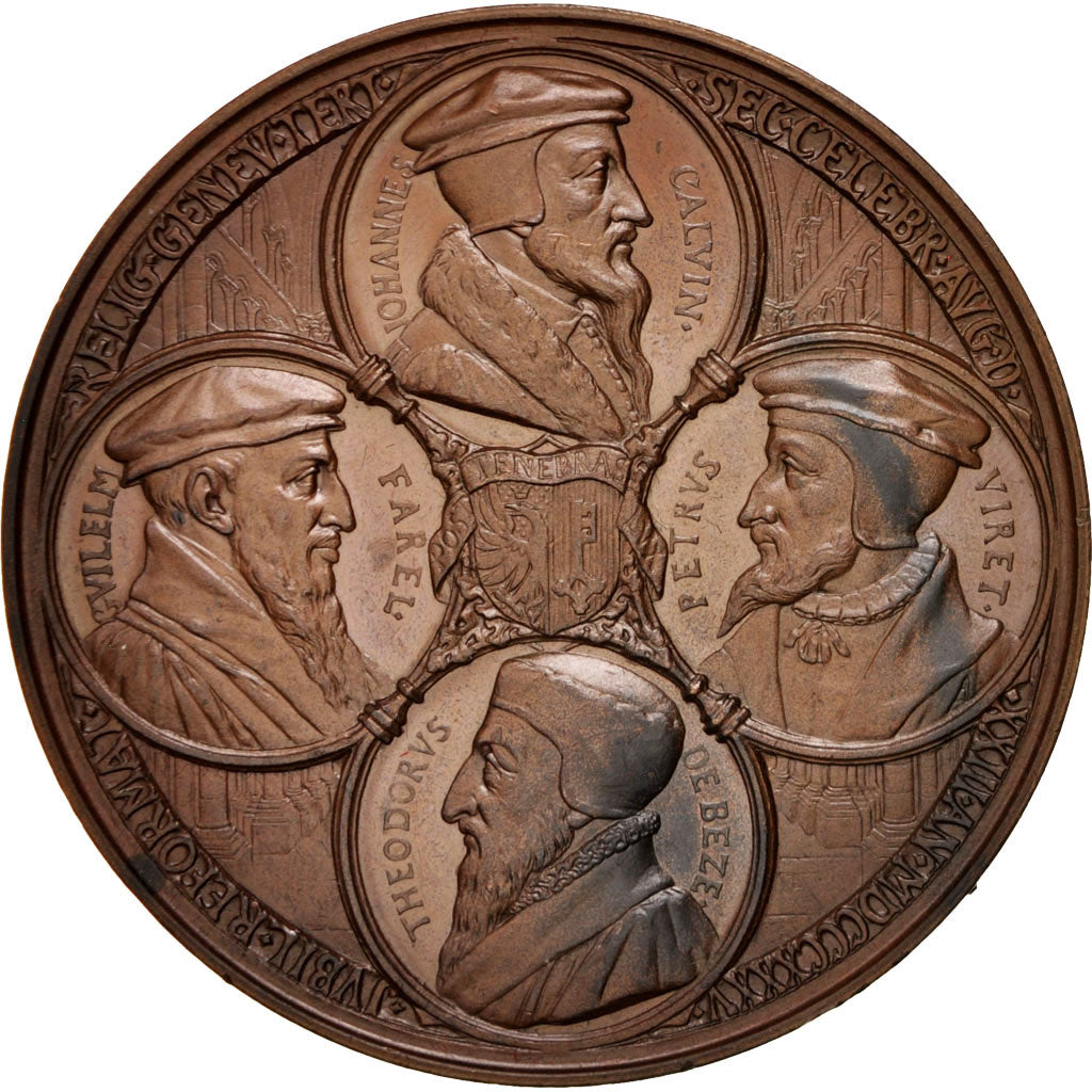 Svizzera, medaglia, 300ème Anniversaire de la Réformation, Genève, 1835