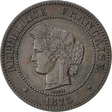 France, 5 Centimes, Cérès, 1873, Bordeaux, Bronze, TTB, Gadoury:157a