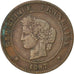 Monnaie, France, Cérès, 5 Centimes, 1897, Paris, TB, Bronze, KM:821.1