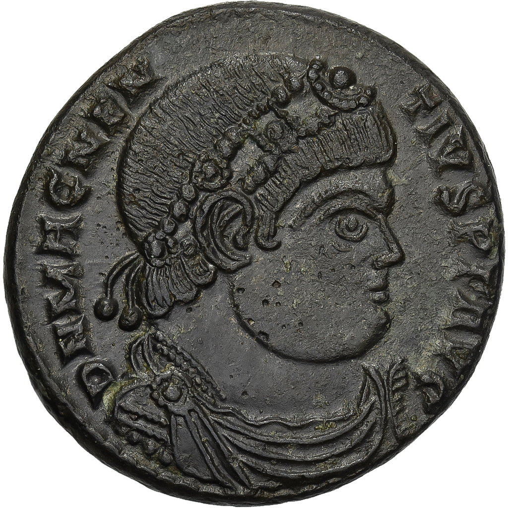 Magnentius, Maiorina, 350-351, Lugdunum, Bronze, MS(63), RIC:112