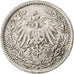 Coin, GERMANY - EMPIRE, 1/2 Mark, 1917, Berlin, AU(50-53), Silver