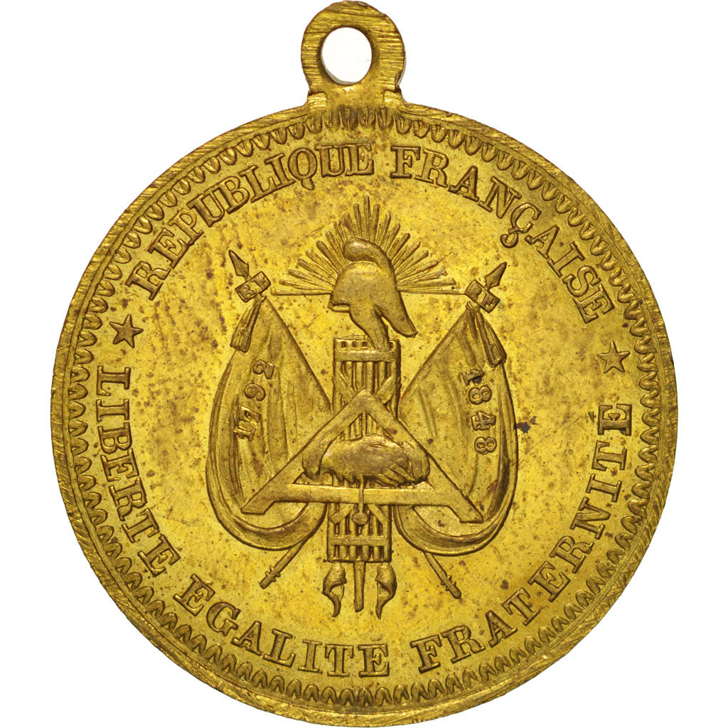 France, Medal, 55eme anniversaire du siège de Lille, 1848, History, 1848, SUP