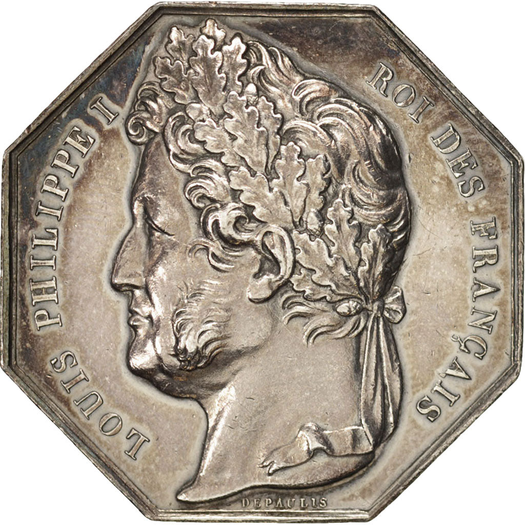 France, Token, Bank, Ville de Lille, Banque de Lille, Louis Philippe I, 1836