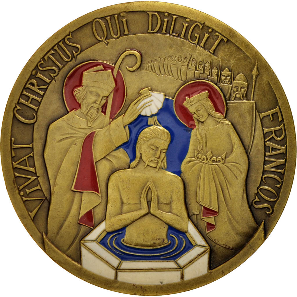Francia, Medal, Sainte Colombe, Religions & beliefs, EBC, Bronce