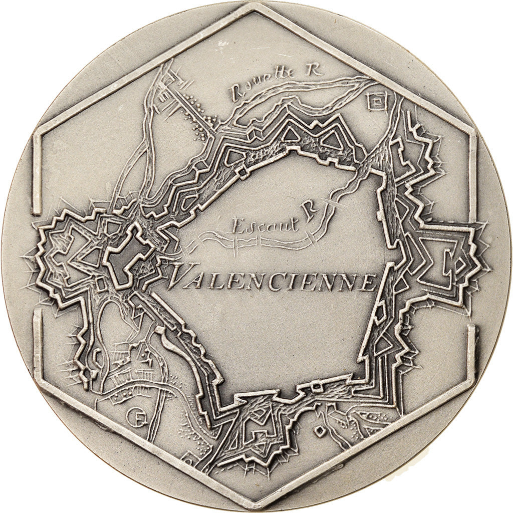 Francia, medalla, Valenciennes Réunie à la France en 1678, EBC, Bronce