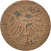 Moneta, Stati tedeschi, FRANKFURT AM MAIN, Heller, 1855, BB+, Rame, KM:351