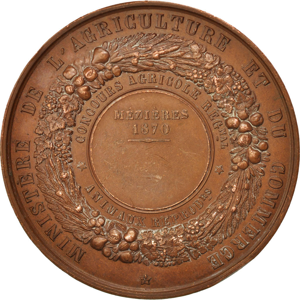 Frankreich, Medal, Ministère de l'Agriculture, Mézières, Concours agricole