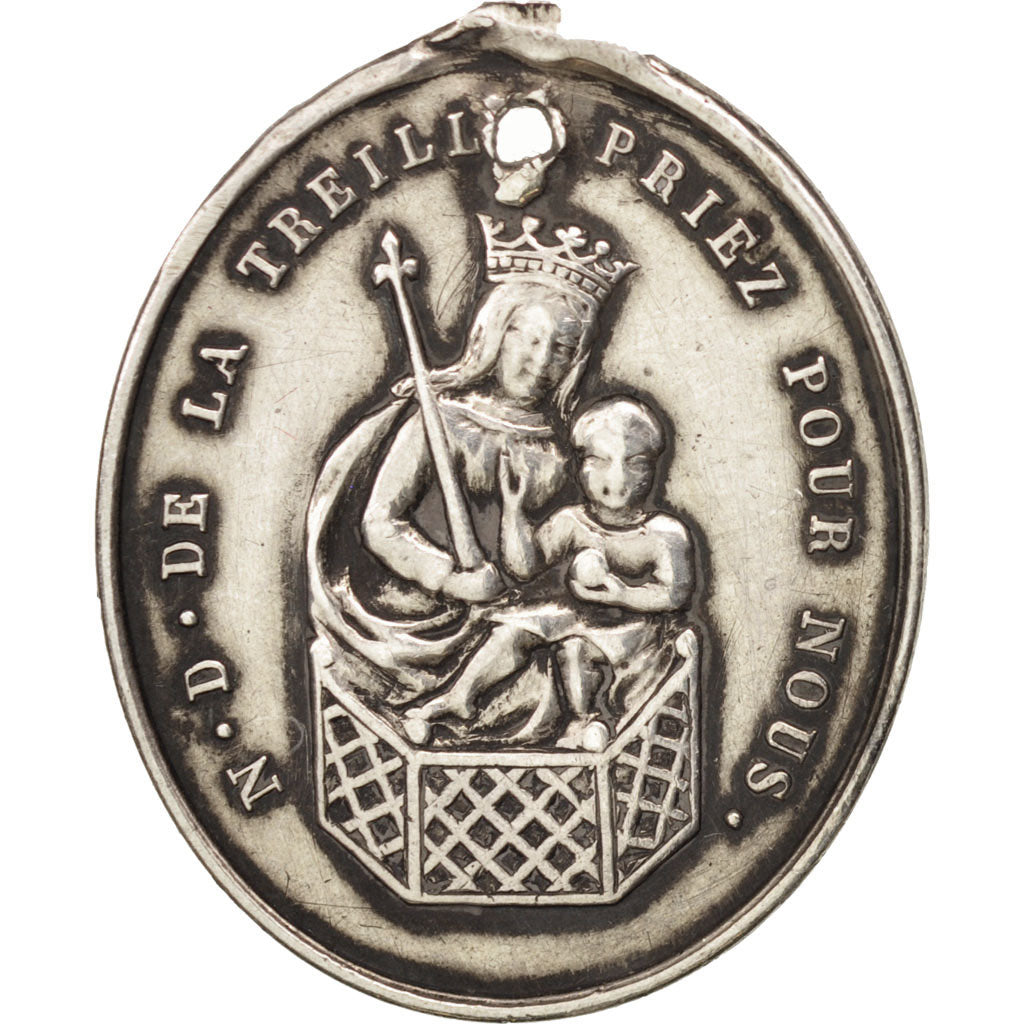 France, Medal, Notre-Dame de la Treille, Lille, Religions & beliefs, 1854