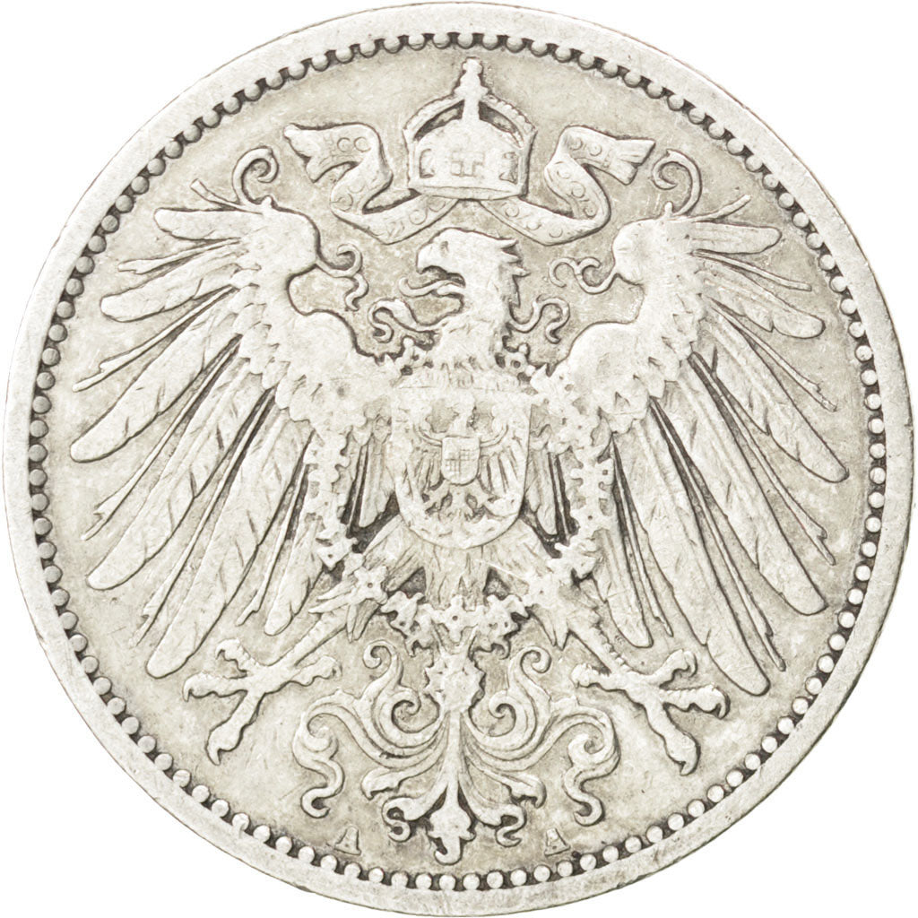 Coin, GERMANY - EMPIRE, Wilhelm II, Mark, 1901, Berlin, EF(40-45), Silver, KM:14