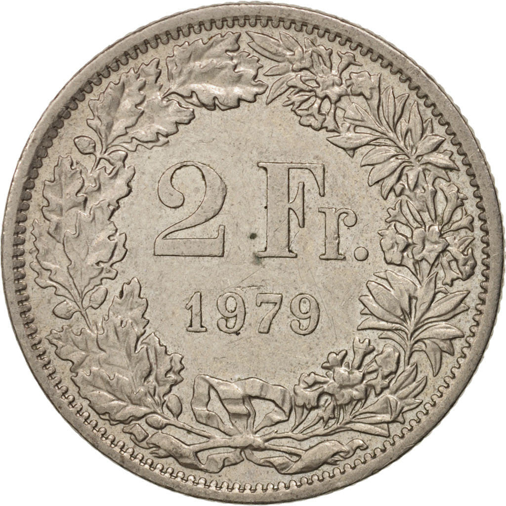 Monnaie, Suisse, 2 Francs, 1979, Bern, SUP, Copper-nickel, KM:21a.1