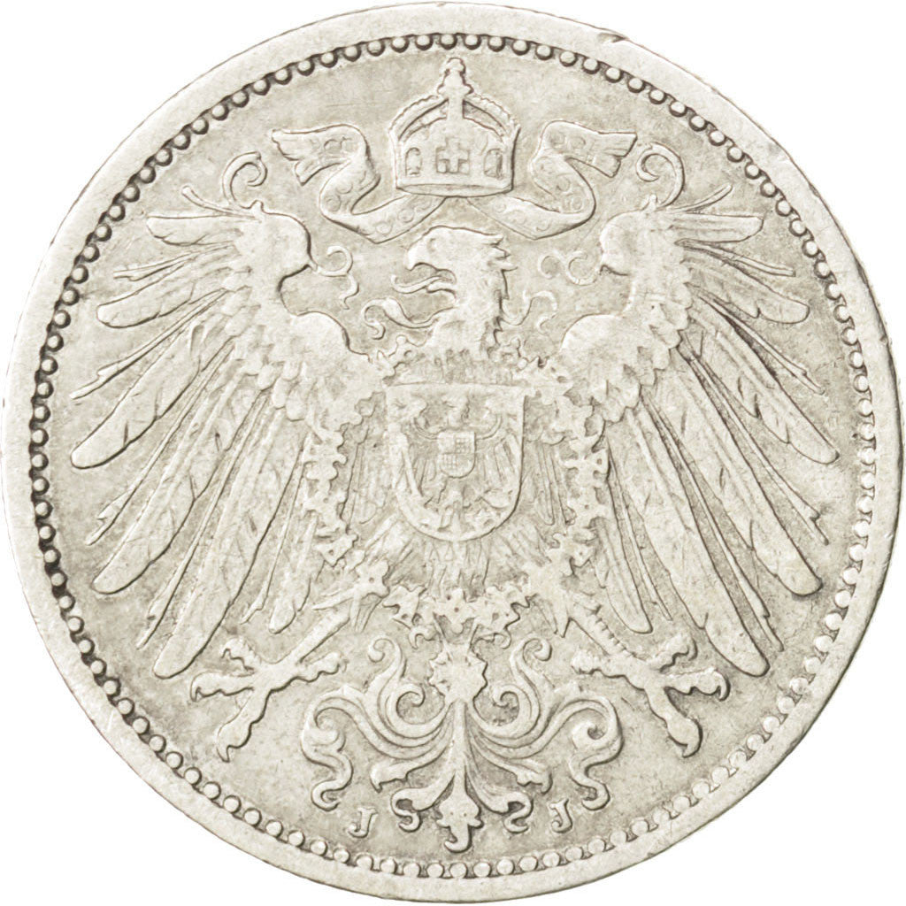 Coin, GERMANY - EMPIRE, Wilhelm II, Mark, 1902, Hambourg, EF(40-45), Silver