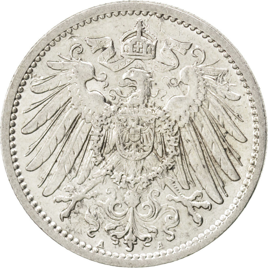 Moneda, ALEMANIA - IMPERIO, Wilhelm II, Mark, 1908, Berlin, EBC, Plata, KM:14