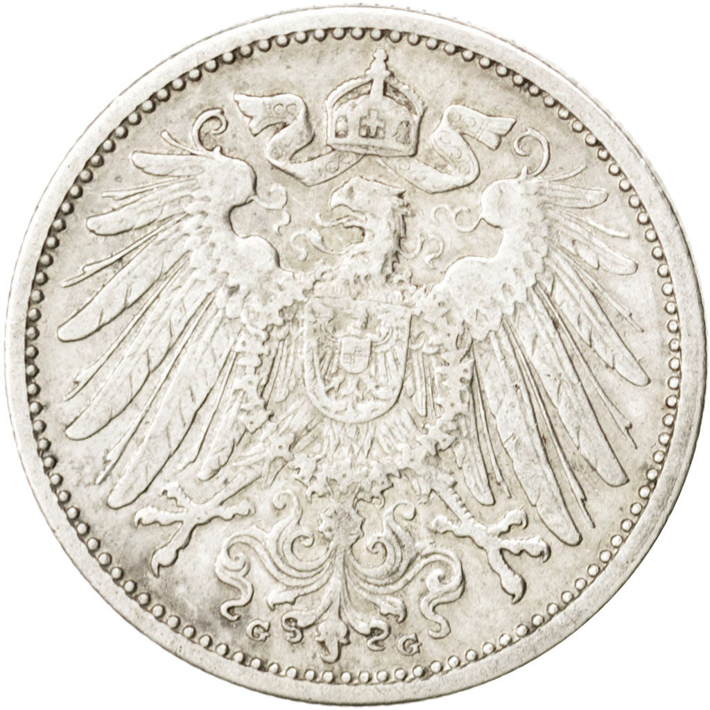 Moneta, GERMANIA - IMPERO, Wilhelm II, Mark, 1910, Karlsruhe, BB, Argento, KM:14