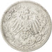 Coin, GERMANY - EMPIRE, 1/2 Mark, 1907, Muldenhütten, VF(30-35), Silver, KM:17