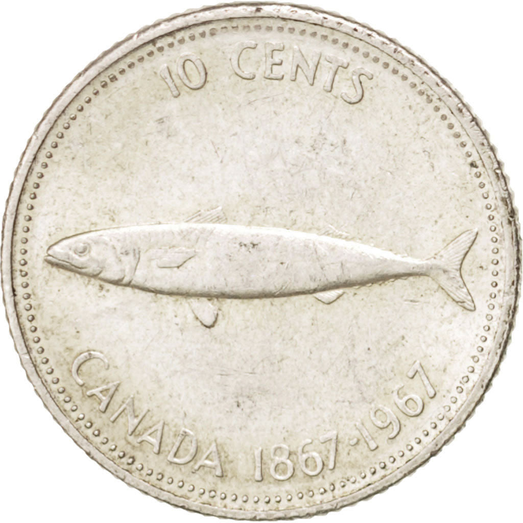 Moneta, Canada, Elizabeth II, 10 Cents, 1967, Royal Canadian Mint, SPL-