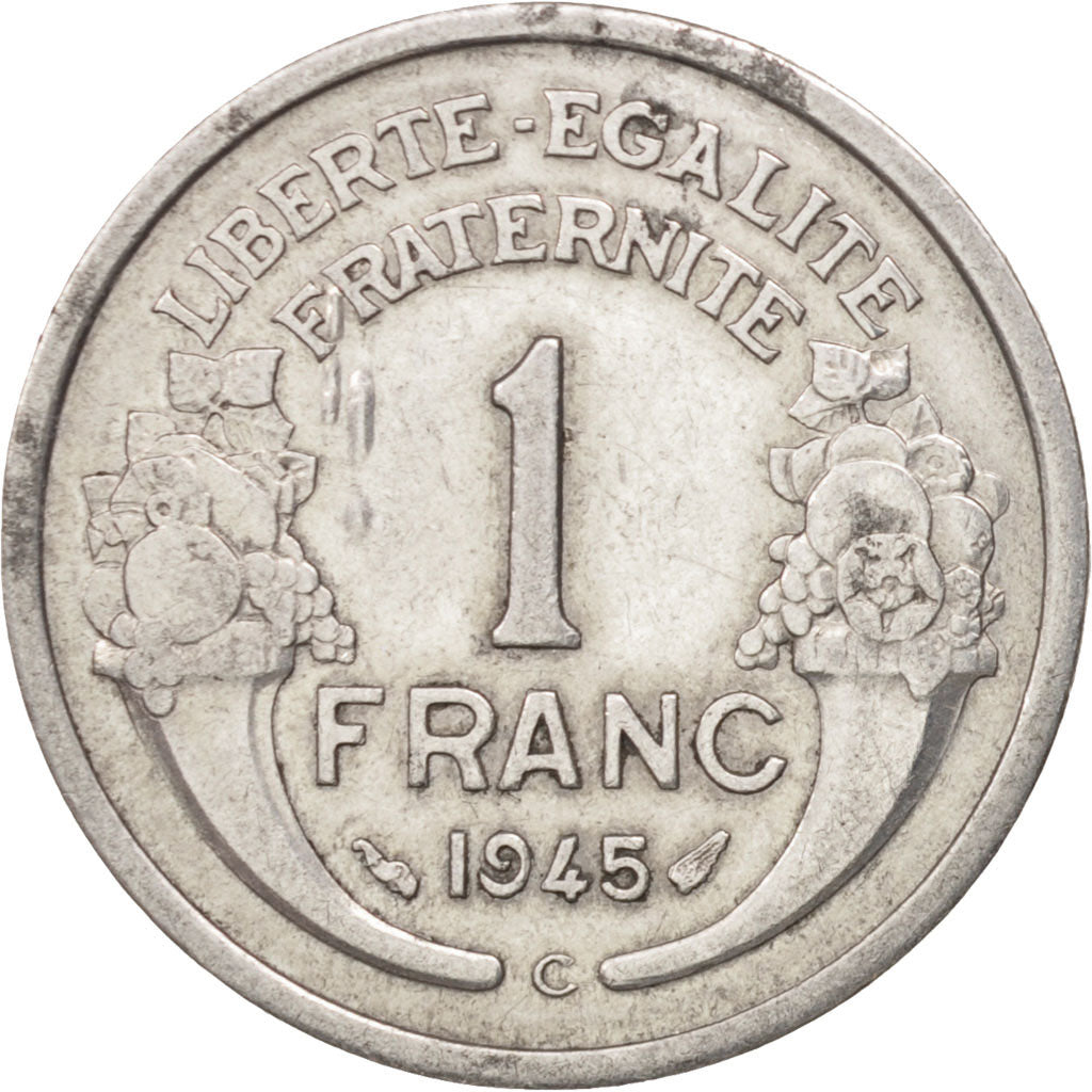 Monnaie, France, Morlon, Franc, 1945, Castelsarrasin, TTB, Aluminium, KM:885a.3