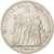Monnaie, France, Hercule, 5 Francs, 1876, Bordeaux, TB+, Argent, KM:820.2