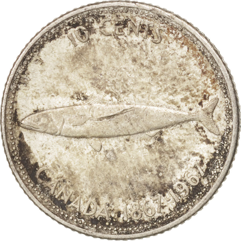 Monnaie, Canada, Elizabeth II, 10 Cents, 1967, Royal Canadian Mint, Ottawa