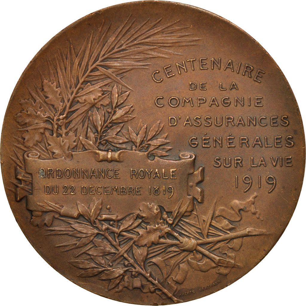 Frankrijk, Medal, Compagnie d'assurances générales sur la vie, Business &