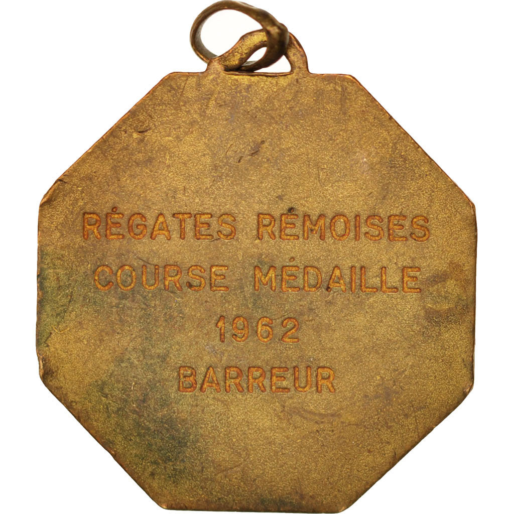 France, Medal, Régates rémoises, Sports & leisure, 1962, EF(40-45), Bronze