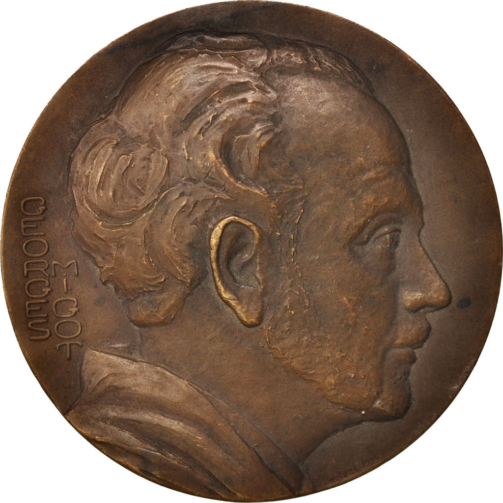 Frankrijk, Medal, Georges Migot, Arts & Culture, XXth Century, ZF+, Bronze