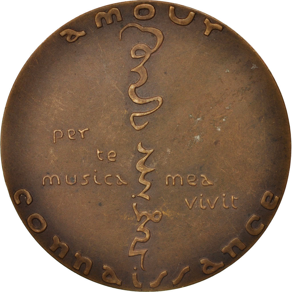 Frankrijk, Medal, Georges Migot, Arts & Culture, XXth Century, ZF+, Bronze