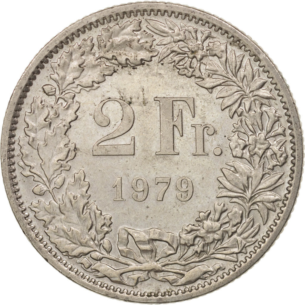 Moneda, Suiza, 2 Francs, 1979, Bern, EBC, Cobre - níquel, KM:21a.1