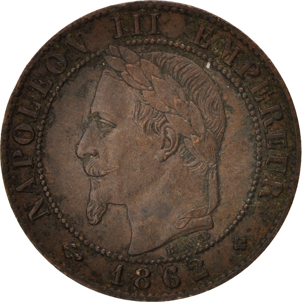 Munten, Frankrijk, Napoleon III, Napoléon III, Centime, 1862, Strasbourg, ZF+