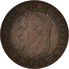 Munten, Frankrijk, Napoleon III, Napoléon III, Centime, 1862, Strasbourg, ZF+