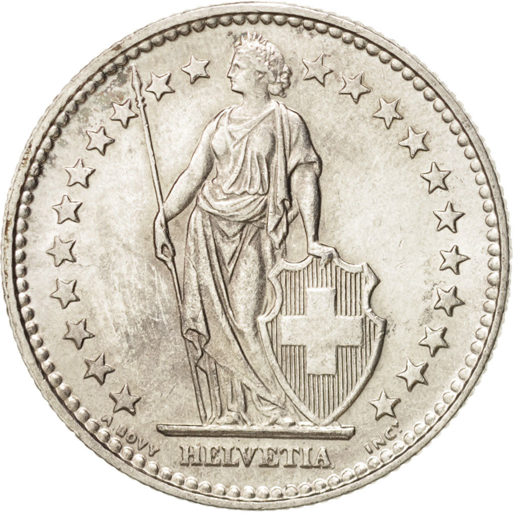 Svizzera, 2 Francs, 1932, Bern, Argento, SPL-, KM:21
