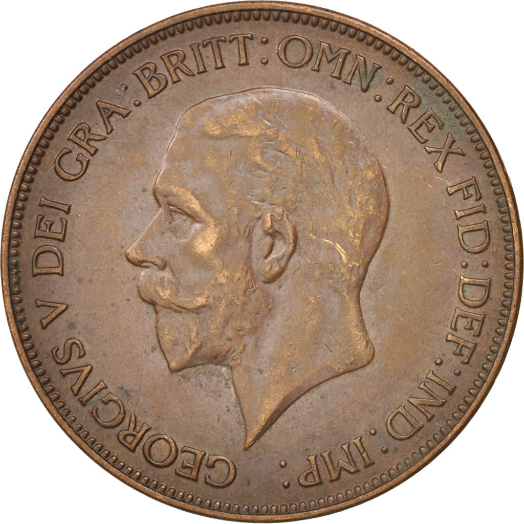Great Britain, George V, Penny, 1934, Bronze, VF(30-35), KM:838