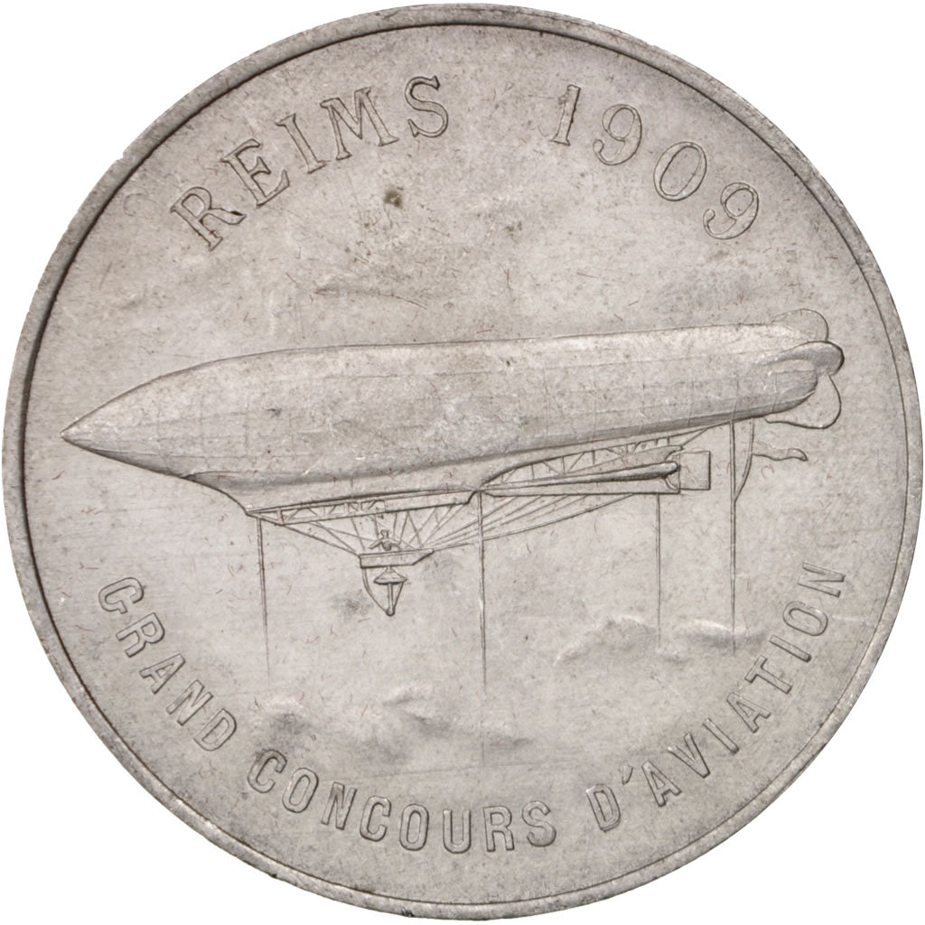 France, Medal, Galeries Rémoises, Grand concours d'Aviation de Reims de 1909