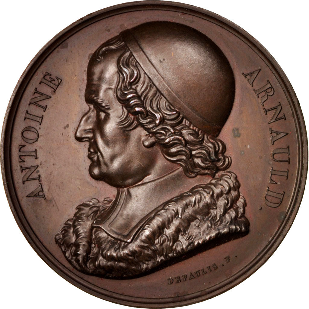France, Medal, Galerie Métallique des Grands Hommes Français, Antoine Arnauld