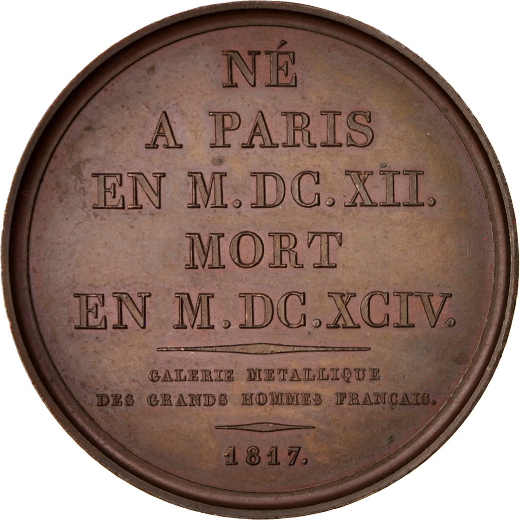 France, Medal, Galerie Métallique des Grands Hommes Français, Antoine Arnauld