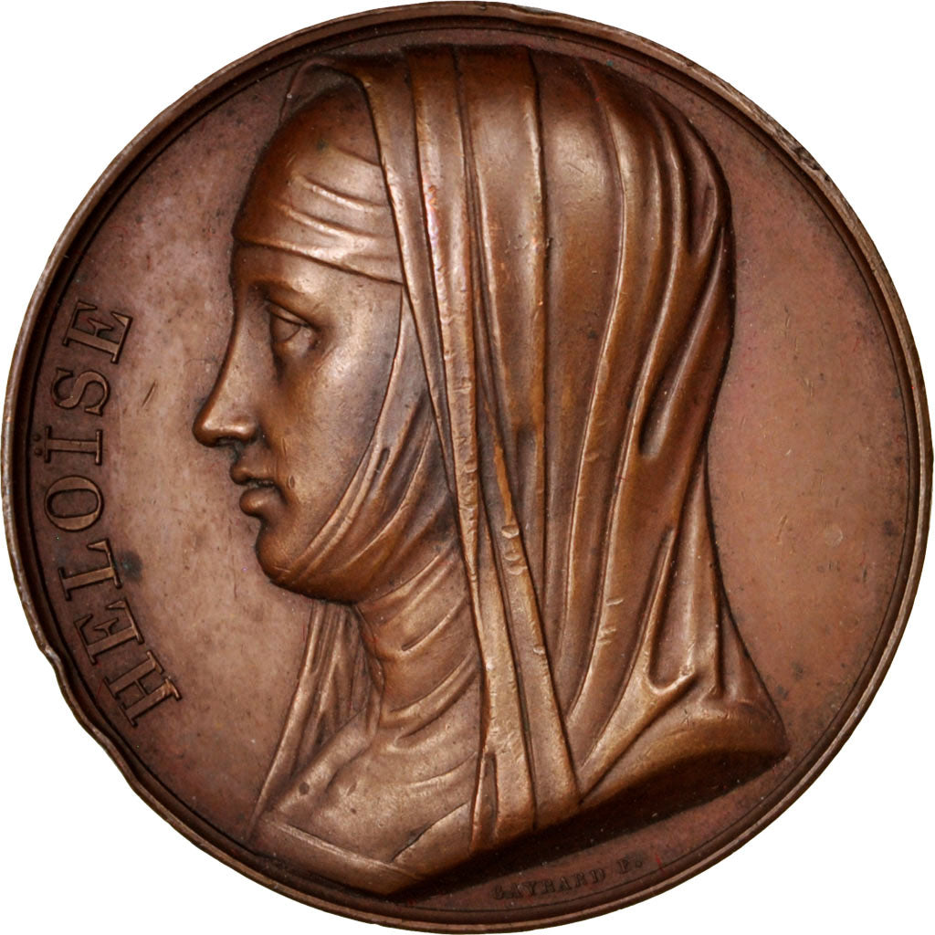 Francia, medaglia, Galerie Métallique des Grands Hommes Français, Heloise