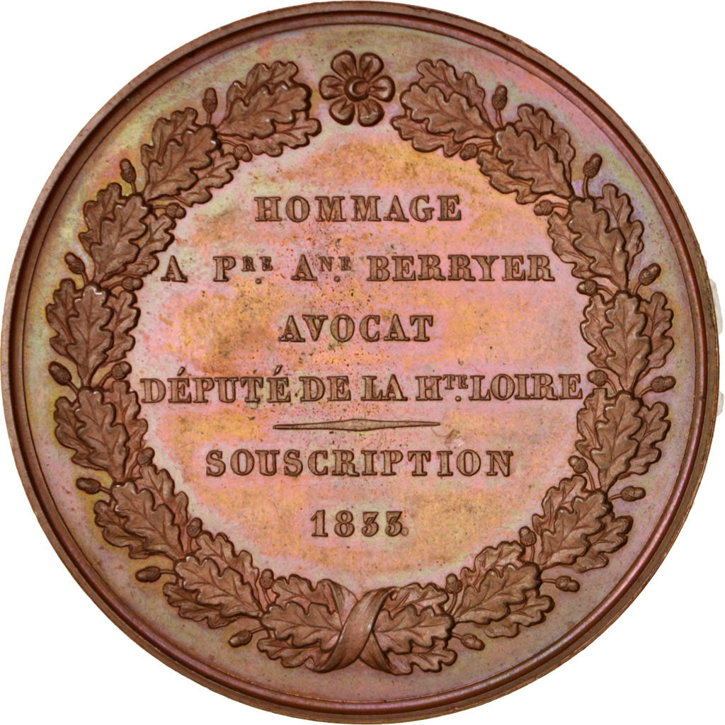 Francja, Medal, Herryer, Avocat et Député de la Haute-Loire, Historia, 1833