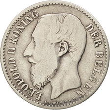 Coin, Belgium, Leopold II, Franc, 1886, VF(20-25), Silver, KM:29.1