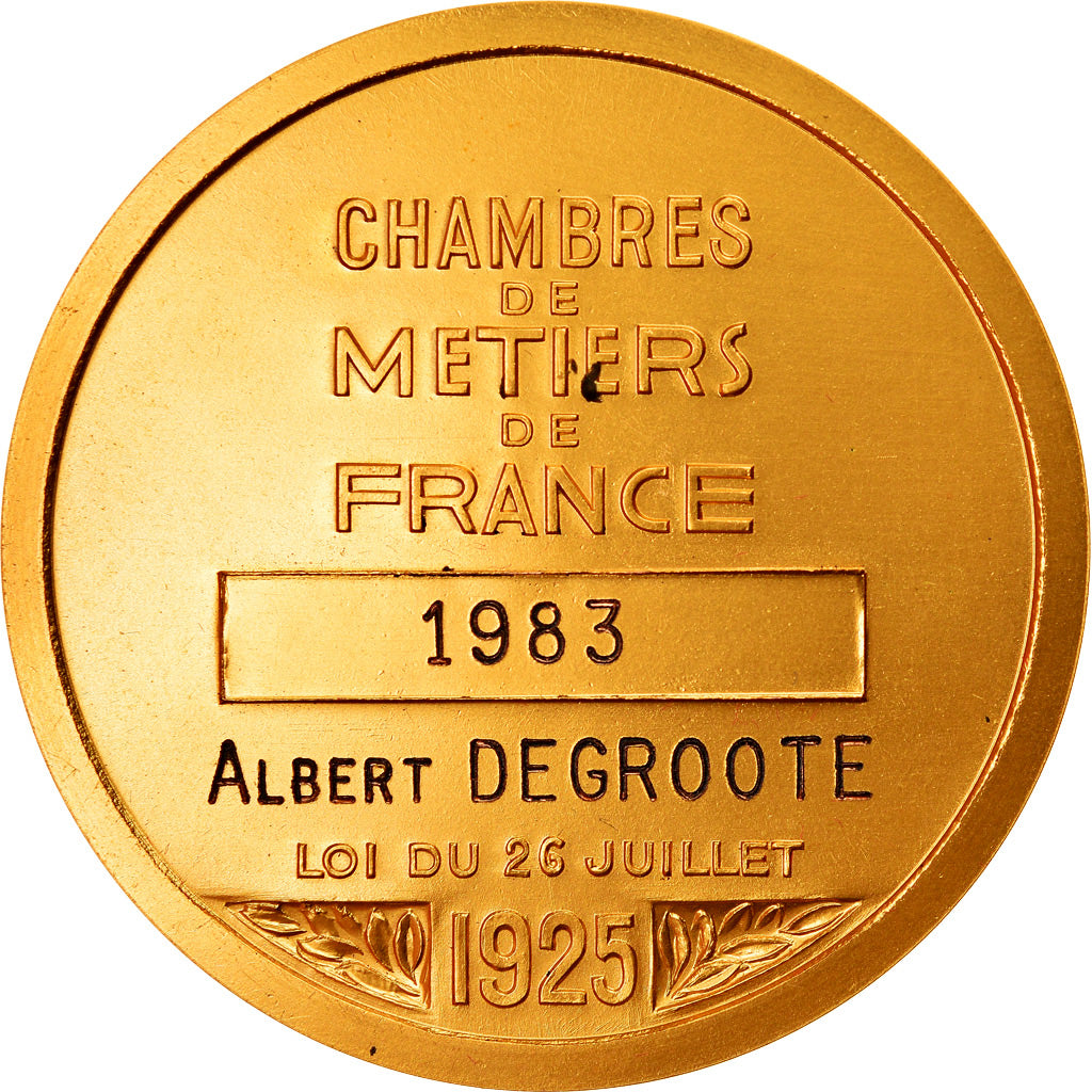 France, Médaille, Chambre de métiers de France, Business & industry, 1983