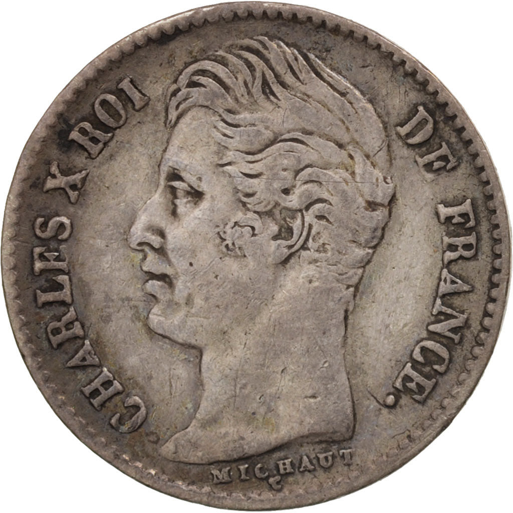 Coin, France, Charles X, 1/4 Franc, 1830, Paris, EF(40-45), Silver, KM:722.1
