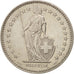 Moneta, Szwajcaria, 2 Francs, 1991, Bern, AU(55-58), Miedź-Nikiel, KM:21a.3