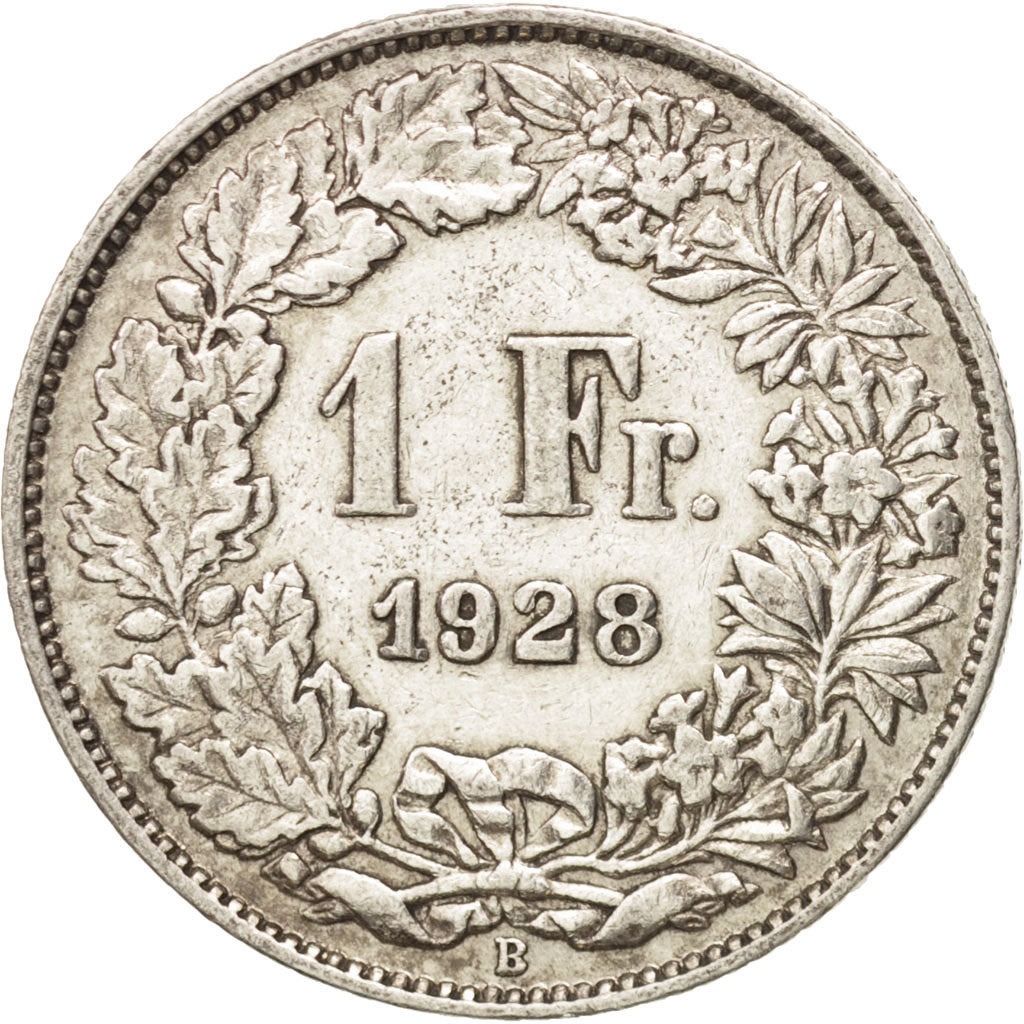 Coin, Switzerland, Franc, 1914, Bern, EF(40-45), Silver, KM:24