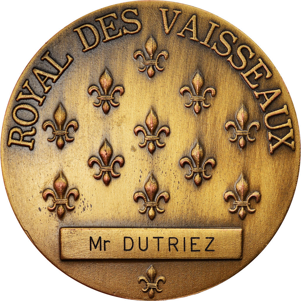 France, Médaille, Royal des Vaisseaux, 350ème Anniversaire, Shipping, 1988