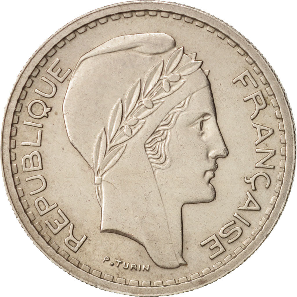 Moneta, Francja, Turin, 10 Francs, 1948, Paris, AU(55-58), Miedź-Nikiel