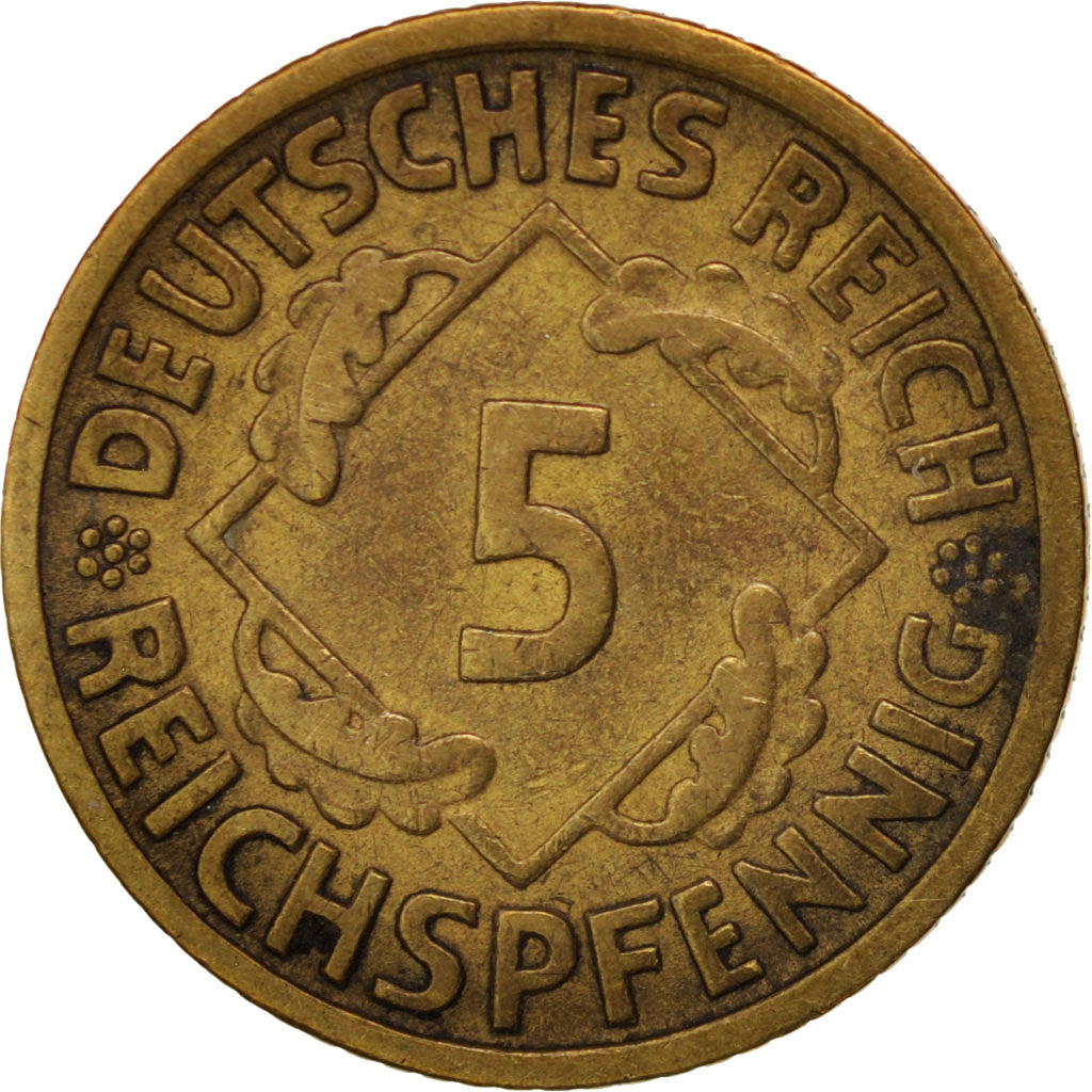 Münze, Deutschland, Weimarer Republik, 5 Reichspfennig, 1935, Berlin, SS