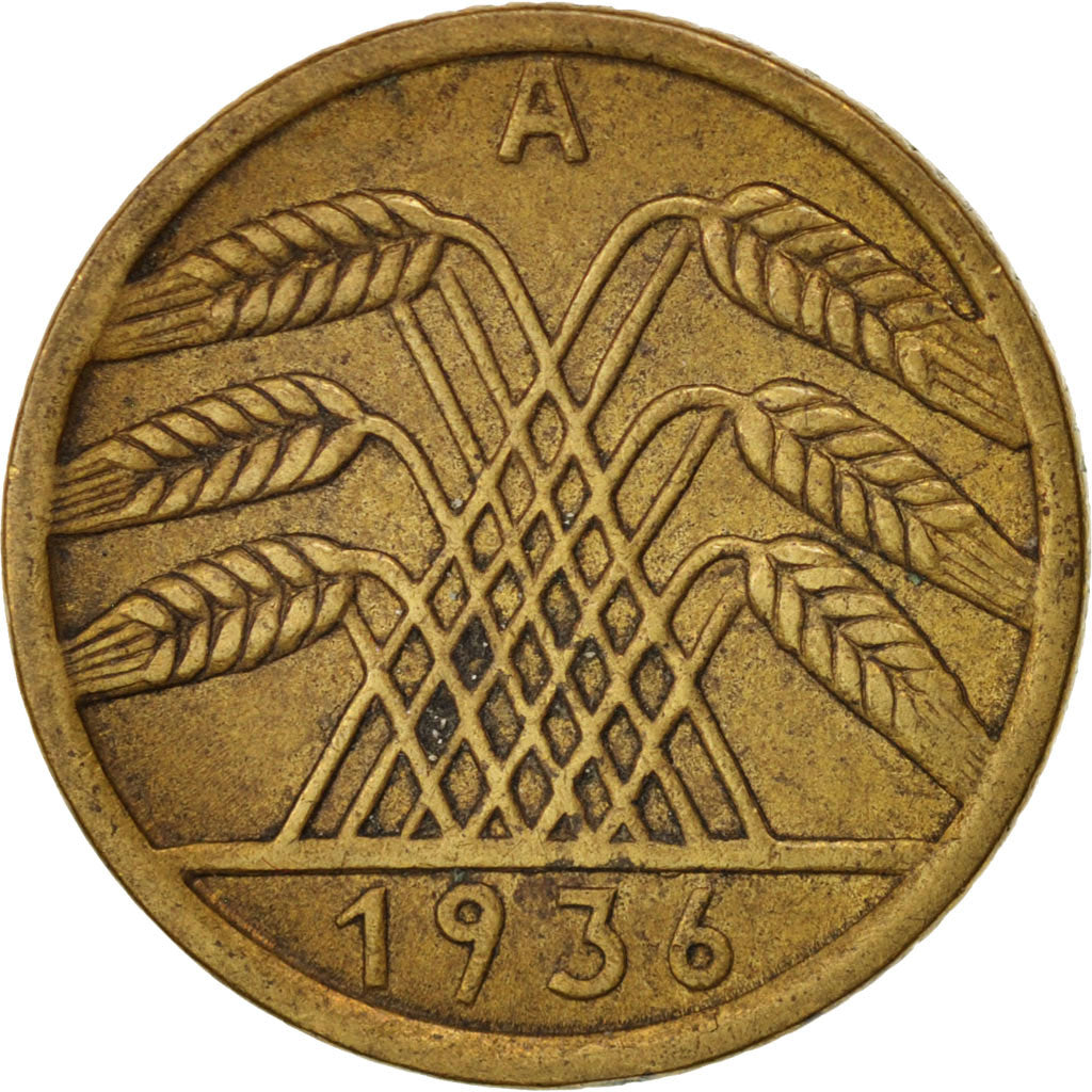 Moneta, GERMANIA, REPUBBLICA DI WEIMAR, 5 Reichspfennig, 1936, Berlin, BB