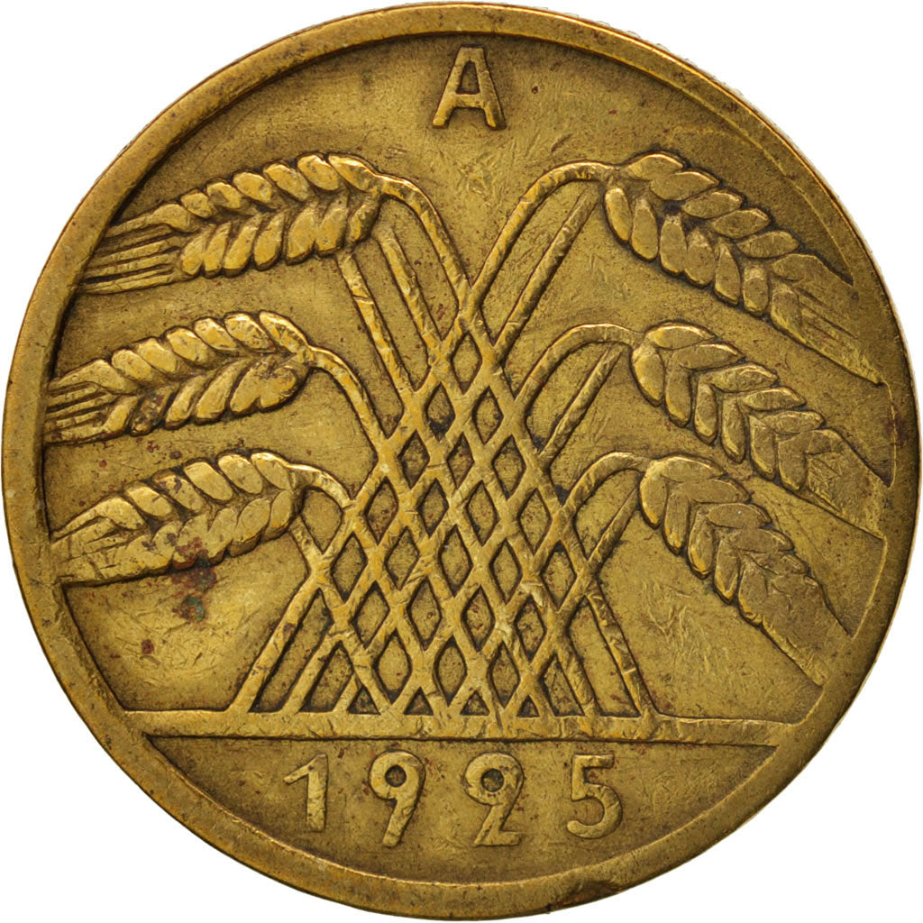 Coin, GERMANY, WEIMAR REPUBLIC, 10 Reichspfennig, 1925, Berlin, VF(30-35)