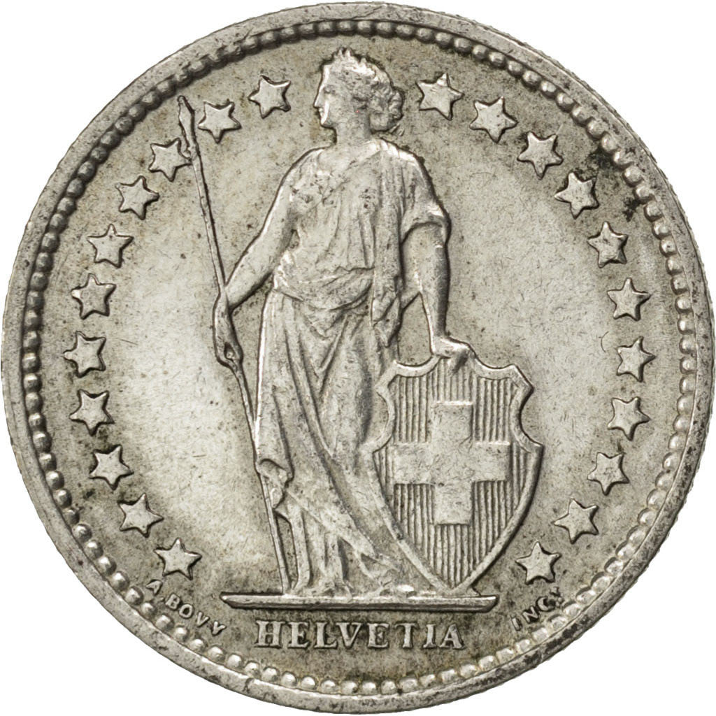 Münze, Schweiz, 1/2 Franc, 1958, Bern, SS+, Silber, KM:23